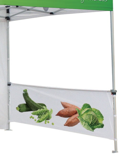 Replacement Canopy Custom Printed Half Wall
