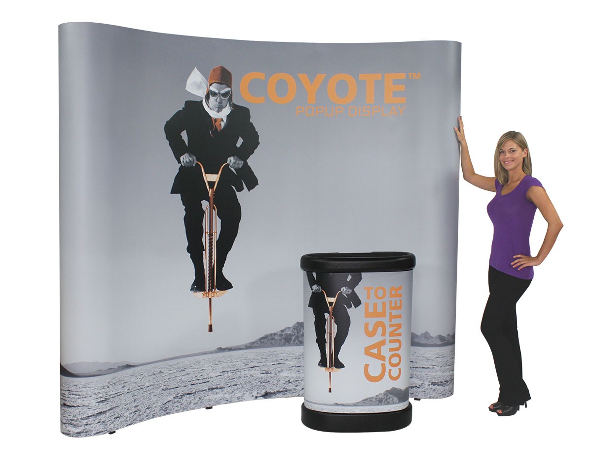 Coyote 3x3 8' Curved Frame Pop Up