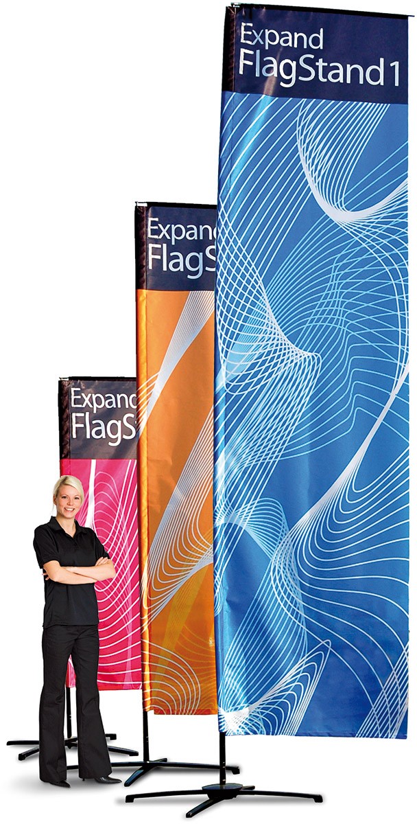 Expand FlagStand Small Outdoor Flag and Banner Pole