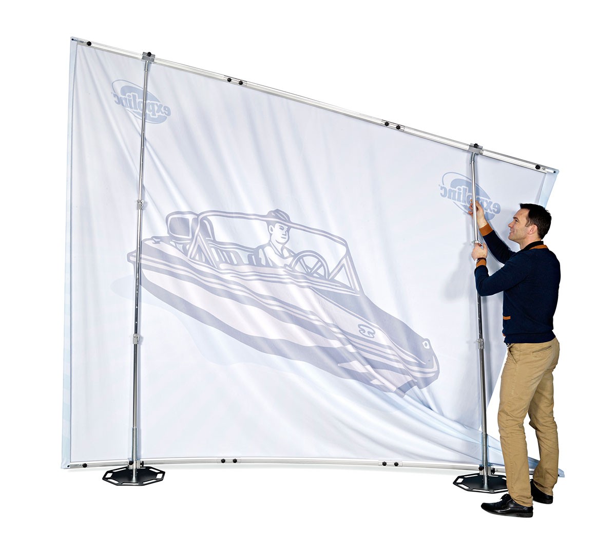 Expolinc Fabric System 8x8 Outer Curve Wall