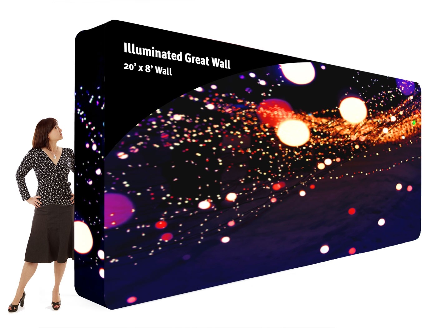 Illuminated Great Wall 20x8