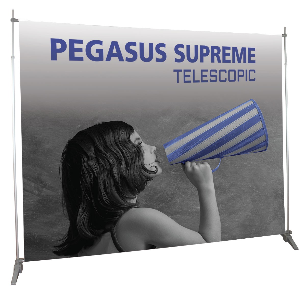 Pegasus Supreme Telescopic Portable Banner Stand