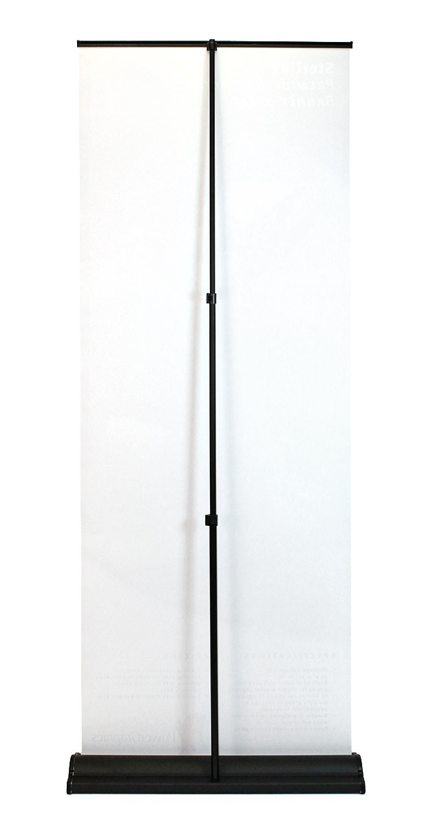 Sterling retractable banner stand back side