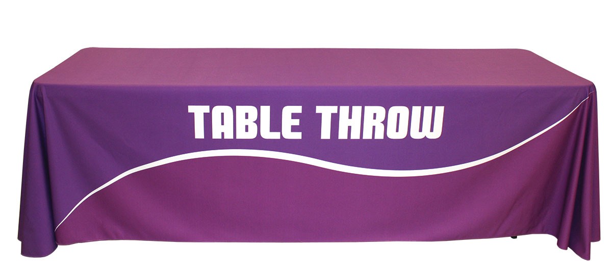 Full Color Table Throw for 8 foot table