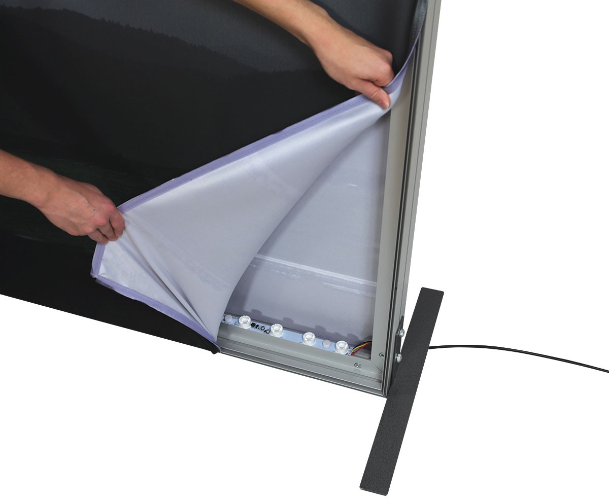 Vector Frame Backlit Display 3x8 Illuminated Tension Fabric Display