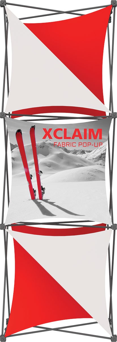 XClaim 2.5' Fabric Pop Up Display Kit 4