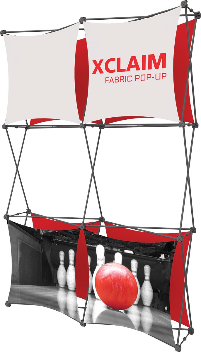 XClaim 5' Fabric Pop Up Display Kit 2