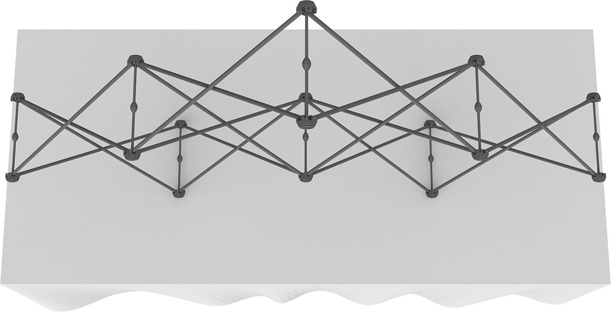 XClaim 3 Quad Pyramid Fabric Table Top Display Kit 2