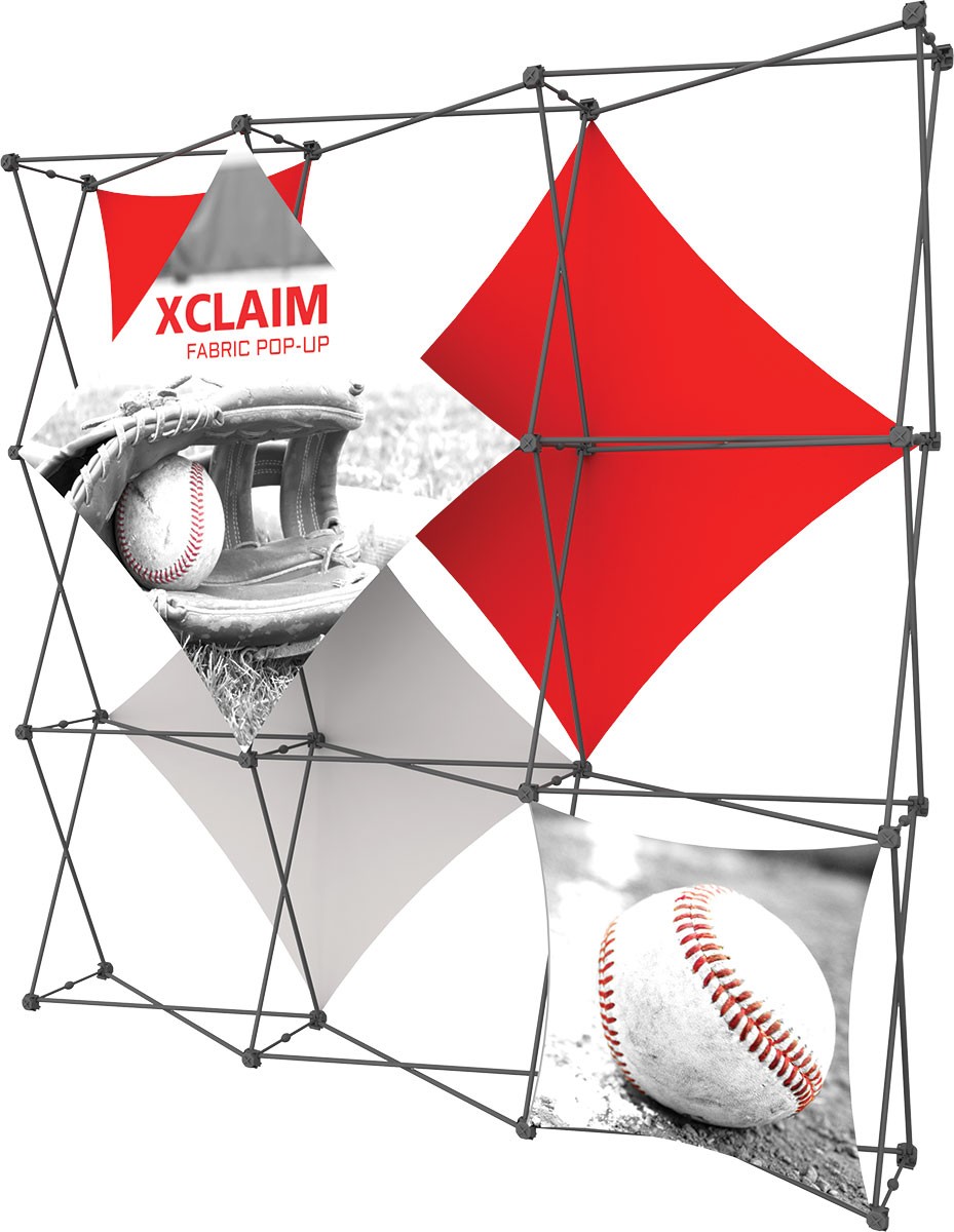 XClaim 8' Fabric Pop Up Display Kit 2