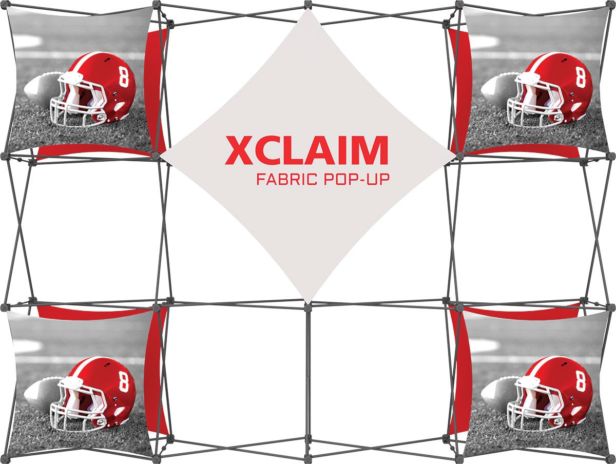 XClaim 10' Fabric Pop Up Display Kit 2