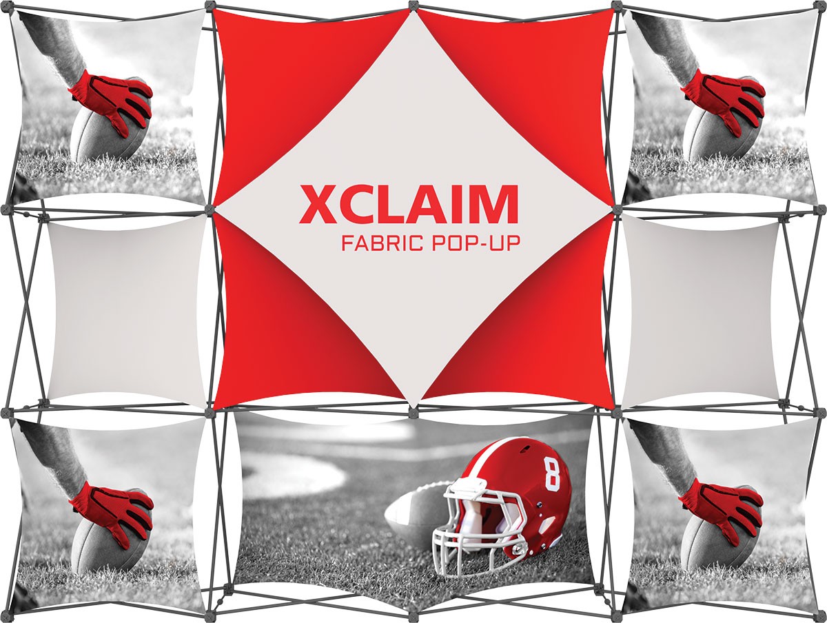 XClaim 10' Fabric Pop Up Display Kit 6