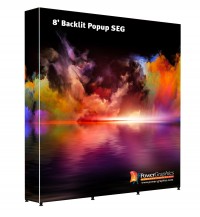 Backlit Pop Up SEG 8' Tension Fabric Display