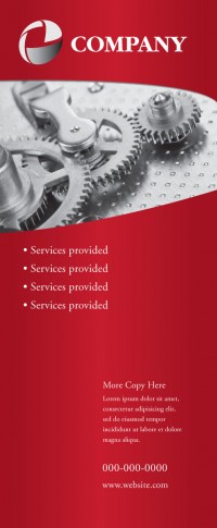 Banner Design - Services Red
