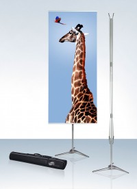 Expolinc Pole System 21 Double Two Sided Portable Banner Stand