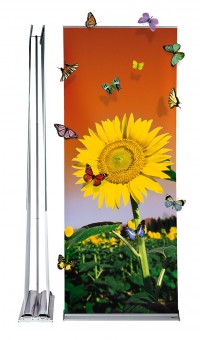 Expolinc Roll Up Professional Double two sided retractable banner stand