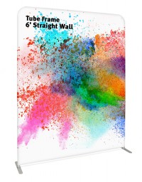 Tube Frame 6' Straight Wall Replacement Graphic