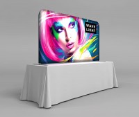 WaveLight 8' Premium Backlit Table Top Fabric Display