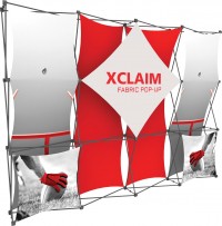 XClaim 10' Fabric Pop Up Display Kit 1