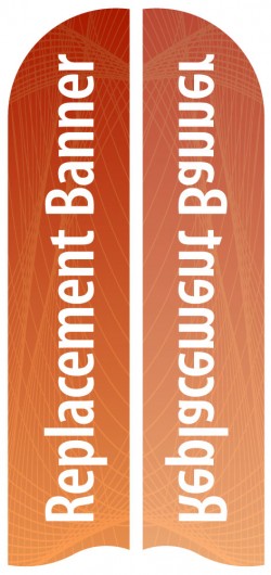 Large Single Sided Replacement Feather Banner