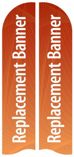Large Double Sided Replacement Feather Banner