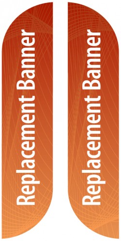 Medium Double Sided Replacement Feather Banner