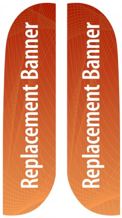 Small Double Sided Replacement Feather Banner