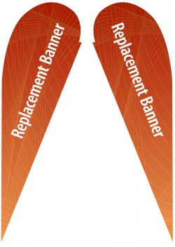 Large Double Sided Replacement Teardrop Banner