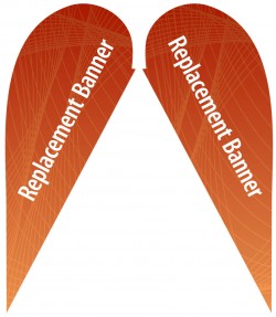Medium Double Sided Replacement Teardrop Banner
