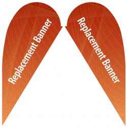 Small Double Sided Replacement Teardrop Banner