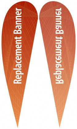 XL Single Sided Replacement Teardrop Banner